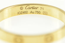 Load image into Gallery viewer, 18K Cartier Love Designer Mens Band Ring Yellow Gold