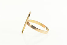 Load image into Gallery viewer, 14K Ancient Egyptian Hieroglyphic Cartouche Ring Yellow Gold