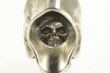 Load image into Gallery viewer, Sterling Silver 3D Skull Ornate Design Biker Punk Ring