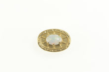 Load image into Gallery viewer, 10K Natural Opal Oval Slide Bracelet Charm/Pendant Yellow Gold
