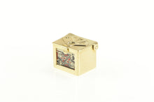 Load image into Gallery viewer, 14K Articulated Mini Deck Of Cards Tiny Poker Box Charm/Pendant Yellow Gold