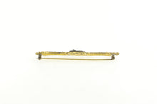 Load image into Gallery viewer, Base Metal Victorian Flower Seed Pearl Elaborate Bar Pin/Brooch