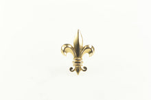 Load image into Gallery viewer, 14K Fleur De Lis Symbol Lapel Pin/Brooch Yellow Gold