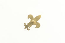 Load image into Gallery viewer, 14K Fleur De Lis Symbol Lapel Pin/Brooch Yellow Gold