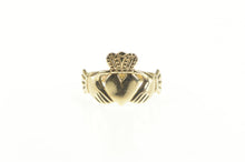 Load image into Gallery viewer, 9K Irish Claddagh Traditional Celtic Loyalty Ring Yellow Gold