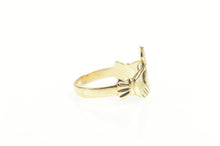 Load image into Gallery viewer, 9K Irish Claddagh Traditional Celtic Loyalty Ring Yellow Gold