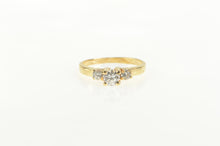 Load image into Gallery viewer, 14K 0.60 Ctw Diamond Three Stone Engagement Ring Yellow Gold