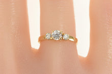 Load image into Gallery viewer, 14K 0.60 Ctw Diamond Three Stone Engagement Ring Yellow Gold