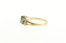 Load image into Gallery viewer, 14K Marquise Natural Emerald Diamond Band Ring Yellow Gold
