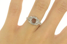 Load image into Gallery viewer, Platinum 0.39 Ctw Art Deco Diamond 6.0mm Engagement Ring