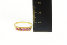 Load image into Gallery viewer, 18K Natural Ruby Retro Classic Wedding Band Ring Yellow Gold