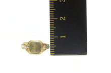Load image into Gallery viewer, 14K Two Tone 1930&#39;s Engravable Squared Baby Ring Yellow Gold