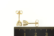 Load image into Gallery viewer, 14K 0.57 Ctw Diamond Solitaire Classic Stud Earrings Yellow Gold