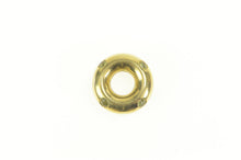 Load image into Gallery viewer, 18K FOPE Peridot Rounded Donut Circle Slide Charm/Pendant Yellow Gold