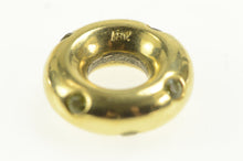 Load image into Gallery viewer, 18K FOPE Peridot Rounded Donut Circle Slide Charm/Pendant Yellow Gold