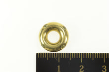 Load image into Gallery viewer, 18K FOPE Peridot Rounded Donut Circle Slide Charm/Pendant Yellow Gold