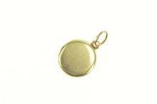 Load image into Gallery viewer, 14K Round Simple Retro Photo Picture Locket Charm/Pendant Yellow Gold