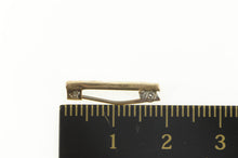 Load image into Gallery viewer, 10K Art Deco Striped Pattern Square Bar Pin/Brooch Yellow Gold