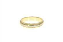 Load image into Gallery viewer, 14K 1950&#39;s Two Tone Patterned Wedding Band Ring Yellow Gold