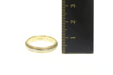 Load image into Gallery viewer, 14K 1950&#39;s Two Tone Patterned Wedding Band Ring Yellow Gold