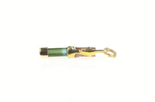 Load image into Gallery viewer, 14K Watermelon Tourmaline Raw Point Abstract Pendant Yellow Gold