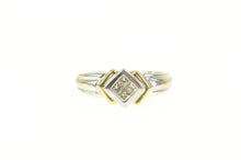 Load image into Gallery viewer, 14K 0.24 Ctw Princess Diamond Square Cluster Ring Yellow Gold