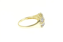 Load image into Gallery viewer, 14K Pear Tanzanite Diamond Tiered Band Ring Yellow Gold