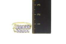 Load image into Gallery viewer, 14K Pear Tanzanite Diamond Tiered Band Ring Yellow Gold