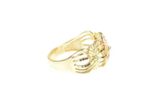 Load image into Gallery viewer, 10K Black Hills Leaf Curved Tiered Design Ring Yellow Gold