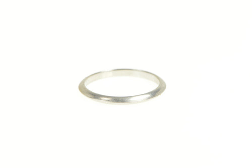Platinum Tiffany & Co. 1.9mm Ridged Wedding Band Ring