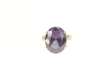 Load image into Gallery viewer, 18K 1940&#39;s Ornate Amethyst Statement Cocktail Ring Yellow Gold