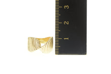 Load image into Gallery viewer, 14K Retro Ornate Grooved Twist Ribbon Mobius Ring Yellow Gold