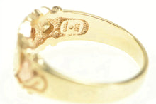 Load image into Gallery viewer, 10K Black Hills Leaf Wavy Statement Band Ring Yellow Gold