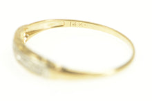 Load image into Gallery viewer, 14K 1940&#39;s Diamond Classic Simple Wedding Band Ring Yellow Gold