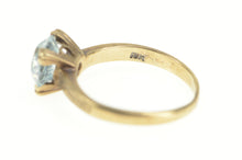 Load image into Gallery viewer, 10K Art Deco Ornate Etched Travel Engagement Ring Yellow Gold