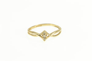 10K Marquise Diamond Cluster Promise Engagement Ring Yellow Gold