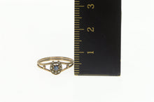 Load image into Gallery viewer, 9K Victorian Seed Pearl Sapphire Horse Shoe Ring Yellow Gold
