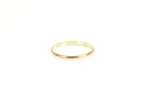 14K 1.7mm Classic Rounded Simple Childs Baby Ring Yellow Gold