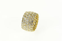Load image into Gallery viewer, 18K 8.80 Ctw Pave Diamond Encrusted Band Ring Yellow Gold