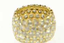 Load image into Gallery viewer, 18K 8.80 Ctw Pave Diamond Encrusted Band Ring Yellow Gold