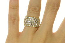 Load image into Gallery viewer, 18K 8.80 Ctw Pave Diamond Encrusted Band Ring Yellow Gold