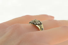 Load image into Gallery viewer, 14K Art Deco Diamond Masonic Enamel G Compass Ring Yellow Gold