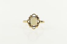 Load image into Gallery viewer, 10K Retro Natural Opal Ornate Statement Ring Yellow Gold