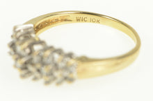 Load image into Gallery viewer, 10K 0.59 Ctw Baguette &amp; Round Diamond Cluster Ring Yellow Gold