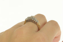 Load image into Gallery viewer, 10K 0.59 Ctw Baguette &amp; Round Diamond Cluster Ring Yellow Gold