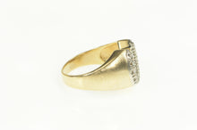 Load image into Gallery viewer, 14K 1960&#39;s 0.22 Ctw Diamond Horse Shoe Lucky Ring Yellow Gold