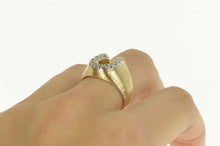 Load image into Gallery viewer, 14K 1960&#39;s 0.22 Ctw Diamond Horse Shoe Lucky Ring Yellow Gold