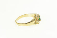 Load image into Gallery viewer, 14K 0.30 Ctw Natural Emerald Diamond Engagement Ring Yellow Gold