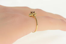 Load image into Gallery viewer, 10K Ruby Diamond Cluster Accent Marquise Ring Yellow Gold