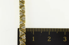 Load image into Gallery viewer, 14K 1.71 Ctw Diamond Zig Zag Triangle Link Tennis Bracelet 7&quot; Yellow Gold